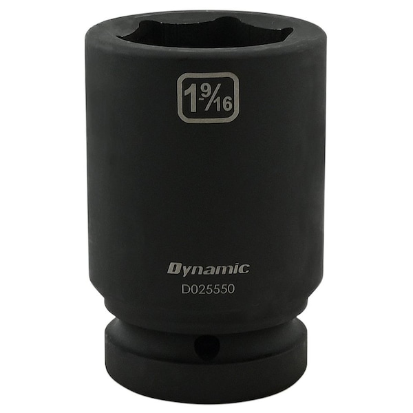 1" Drive Deep Socket, Black Phosphate, Tools 1-9/16" X 1" Drive, 6 Point Deep Length
